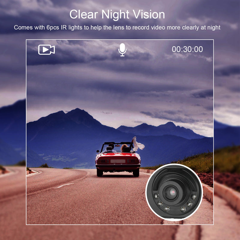 Car Video Recorder – Full HD 1080P with Night Vision and Loop Recording