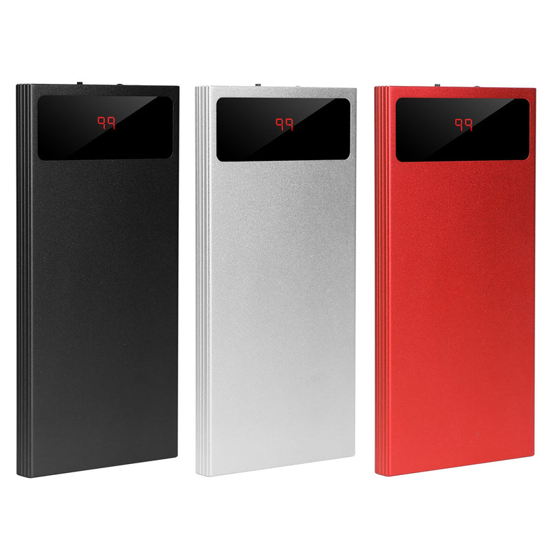 Dual USB Power Bank – 20000 mAh Ultra-Slim with Remaining Power Display