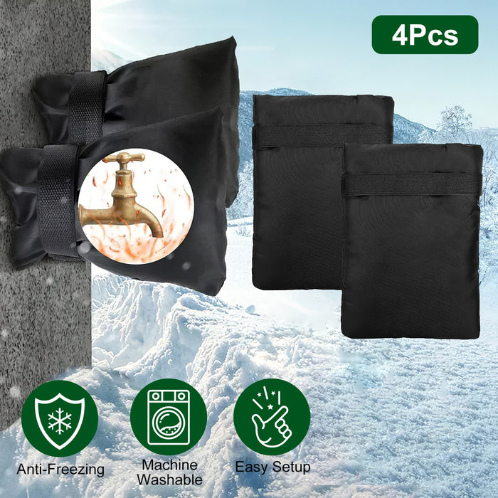 Outdoor Faucet Covers – 4 Pack Anti-freeze