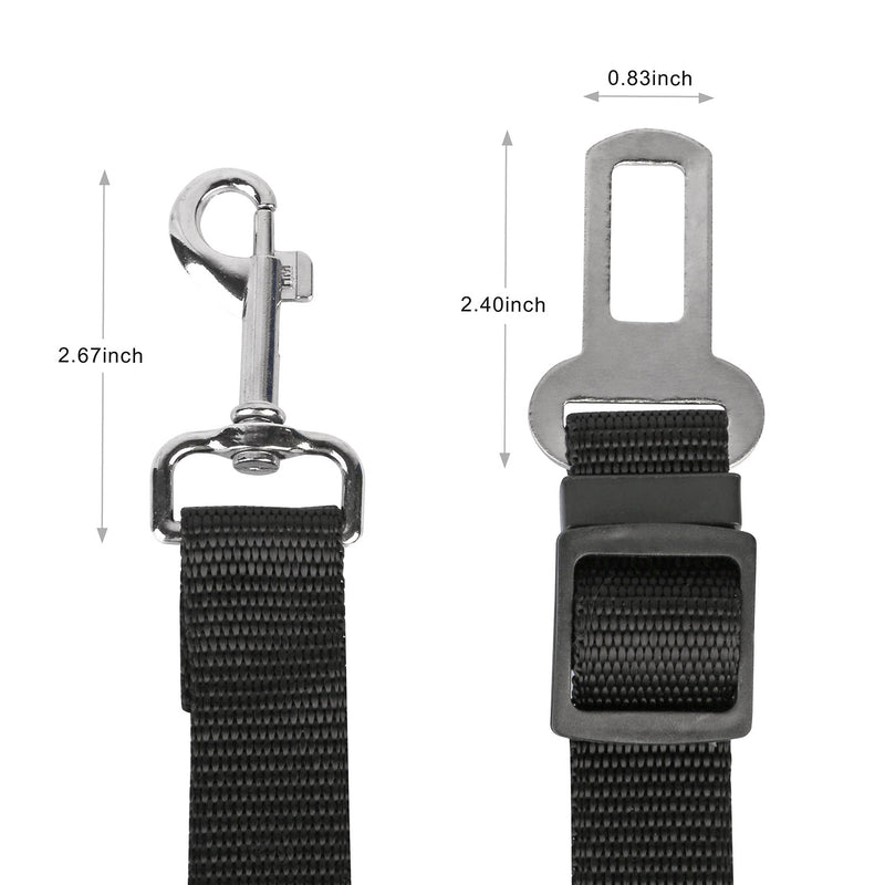 Vehicle Safety Leash – 2 Adjustable Pieces for Pets