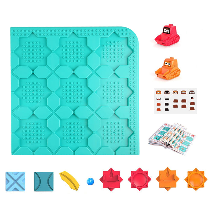 Children's Educational Game – Montessori Path Builder Logic Puzzle STEM