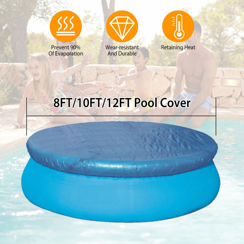 PE Swimming Pool Cover – 8/10/12 Foot Waterproof