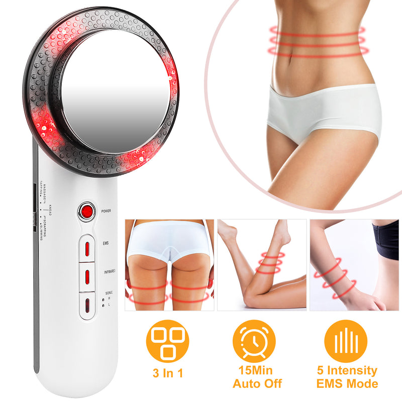 3-in-1 Body Massager – EMS, Ultrasound, and Infrared for Body Shaping and Skin Firming