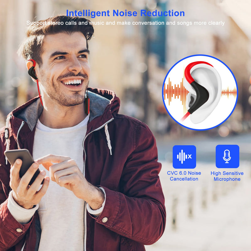 Wireless Sports Earbuds – HD Stereo Sound, Noise Cancellation, and Portable Charging Case