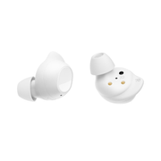 Auriculares Samsung Galaxy Buds FE en color blanco, con diseño ergonómico y estuche de carga compacto.