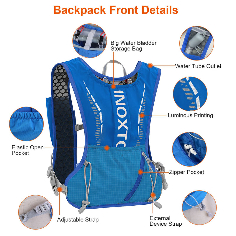 Running Hydration Vest – 5L with Water Bladders
