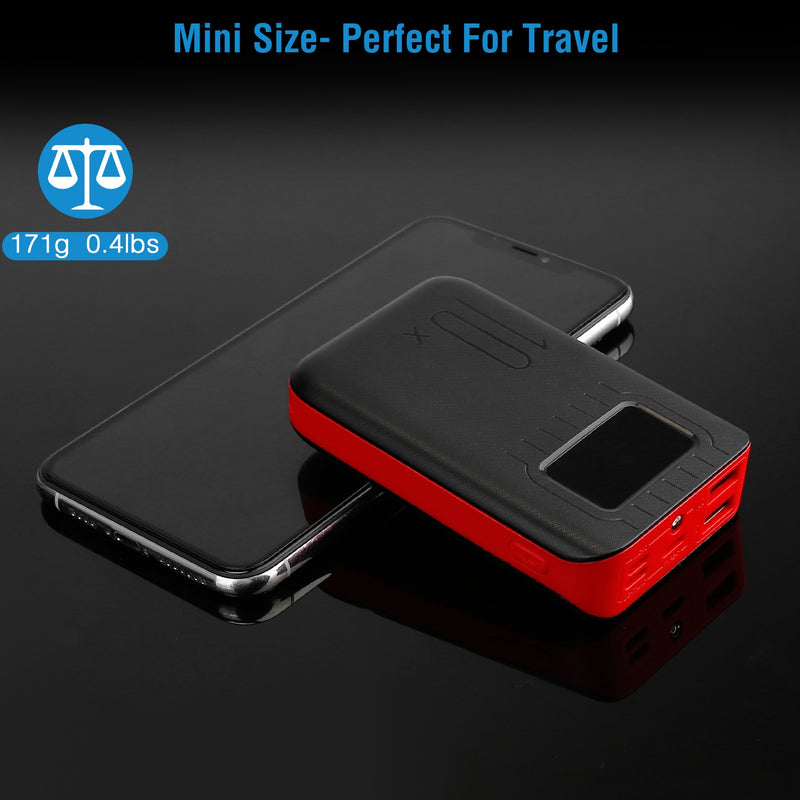 Universal Portable Charger – Power Bank with LCD Display and LED Flashlight