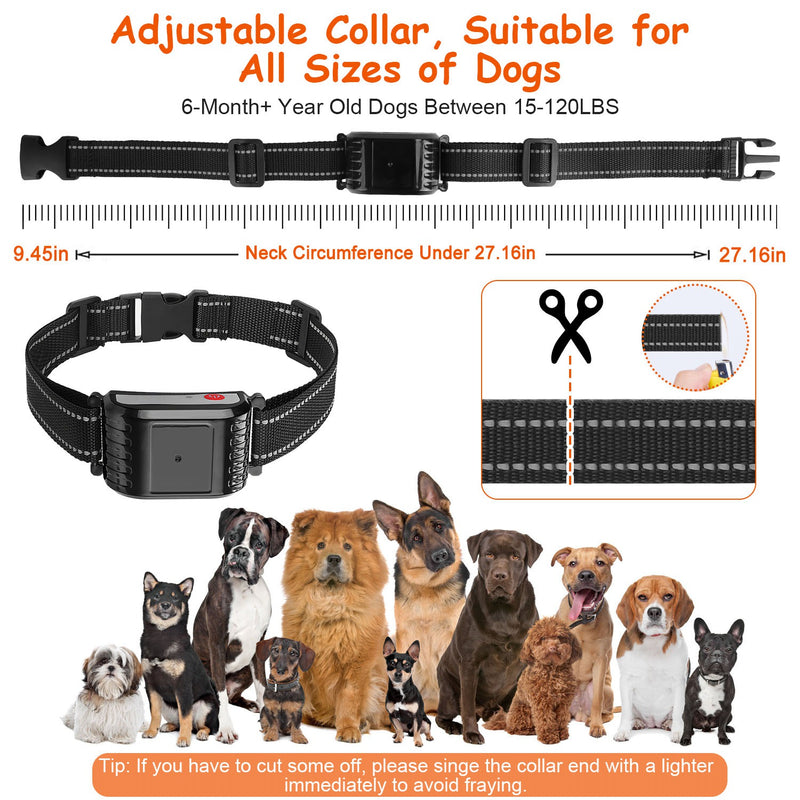 Wireless Dog Fence and Training Collar – 3 Modes, 9 Levels, Rechargeable and Waterproof