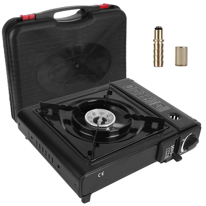 Portable Butane/Propane Stove – 8000 BTU with Piezo Ignition