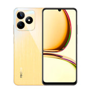 Celular Realme C53 con pantalla de 6.74", doble SIM, 256GB de almacenamiento y 8GB de RAM, en color negro.