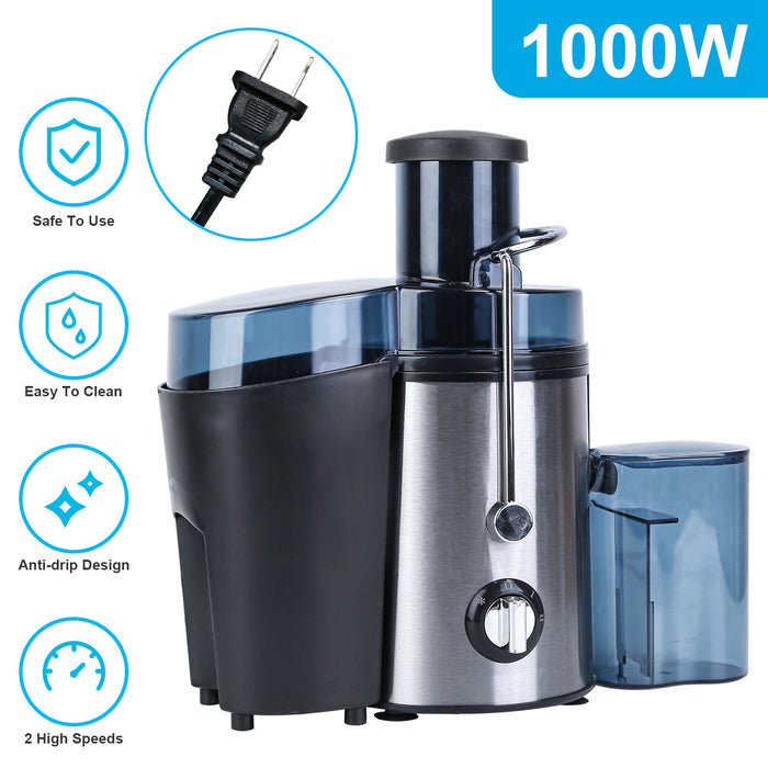 Electric Centrifugal Juicer – 2 Speeds with 17oz Cup and 54oz Pulp Collector
