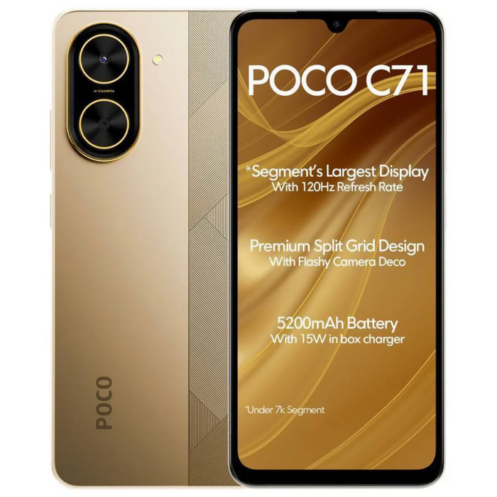 Celular Xiaomi Poco C71 6.68" - Dual SIM - 128GB ROM | 4GB RAM