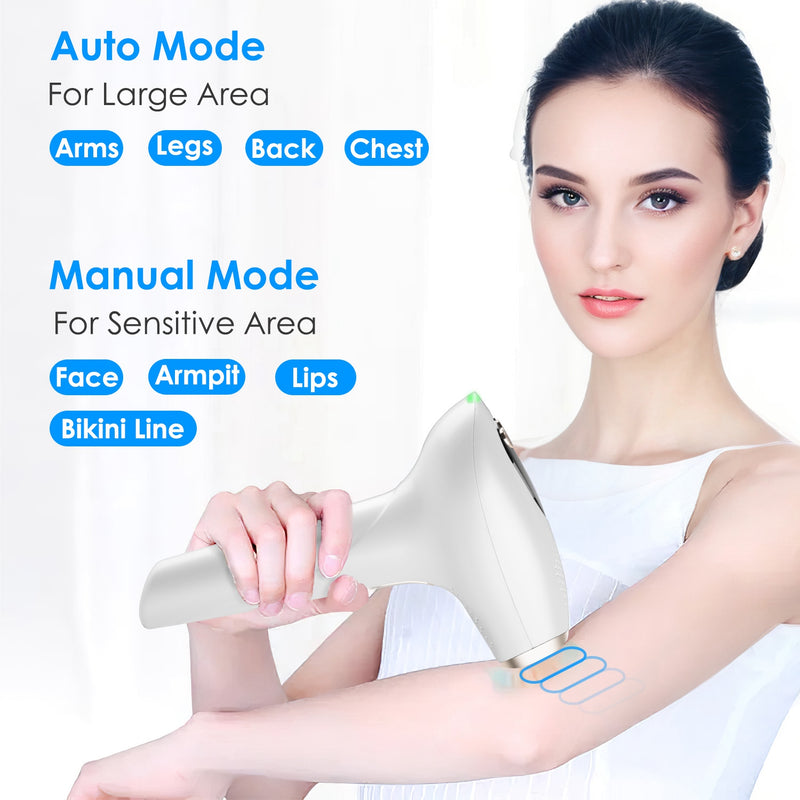 IPL Laser Hair Removal – Ice Cooling, 9 Intensities for Underarms, Legs, and Bikini