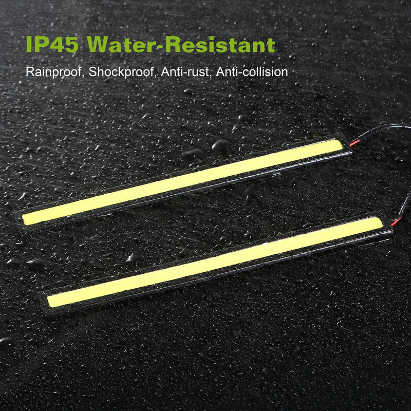 LED DRL Lights for Car - 2 Pieces COB 12V Waterproof