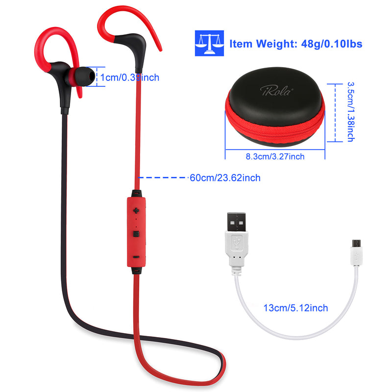 Wireless Sports Earbuds – HD Stereo Sound, Noise Cancellation, and Portable Charging Case