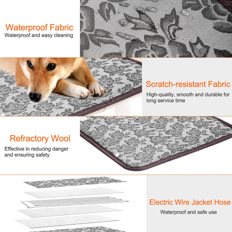 Electric Heating Pad for Pets – Adjustable, Waterproof, and Bite-Proof