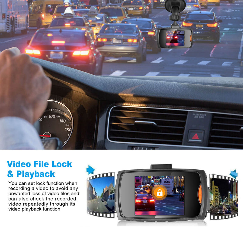 Car Video Recorder – Full HD 1080P with Night Vision and Loop Recording