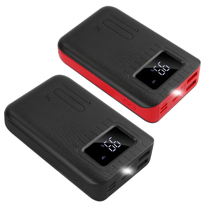 Universal Portable Charger – Power Bank with LCD Display and LED Flashlight