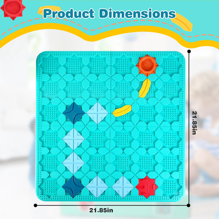 Children's Educational Game – Montessori Path Builder Logic Puzzle STEM