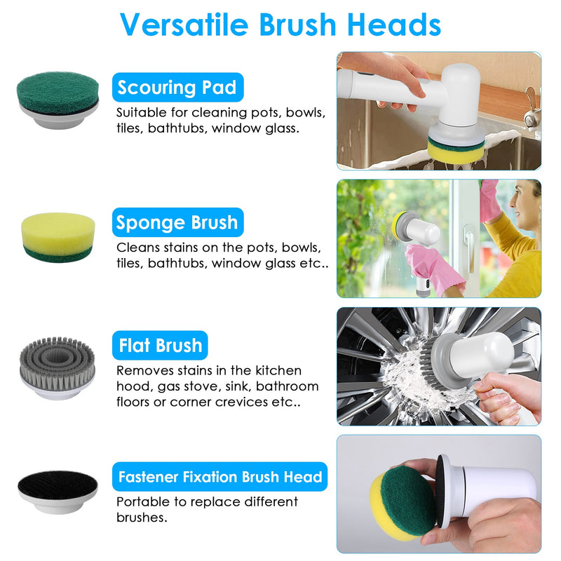 3-in-1 Portable Electric Cleaning Brush