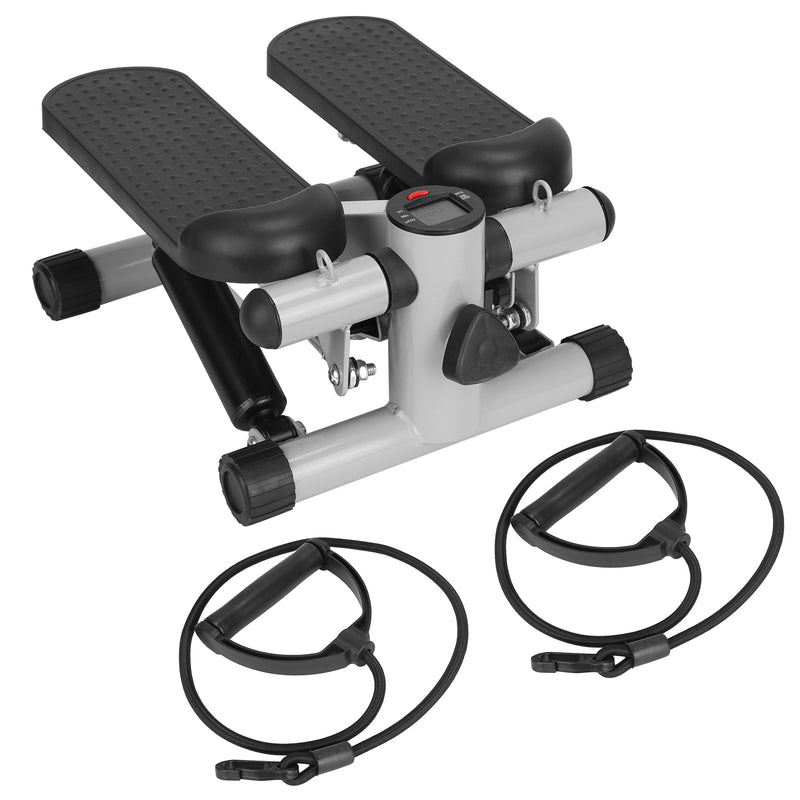 Compact Fitness Stepper – Step Machine with Bands and LCD Display