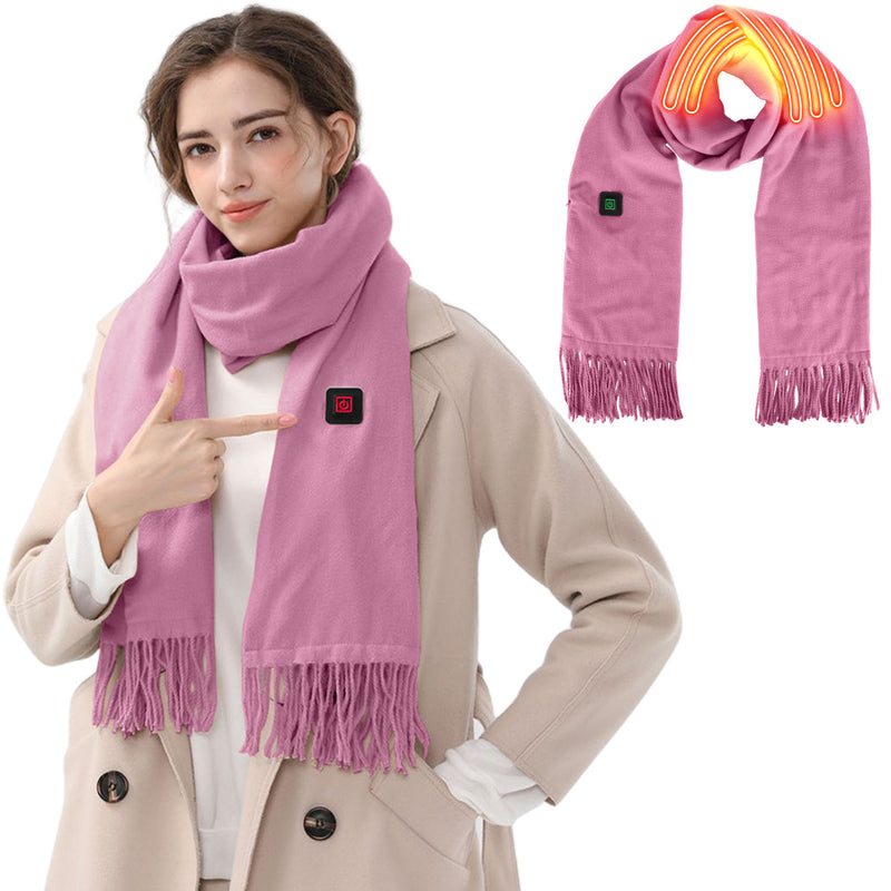 Winter Heated Scarf – Unisex Scarf with Adjustable Heat for Outdoors