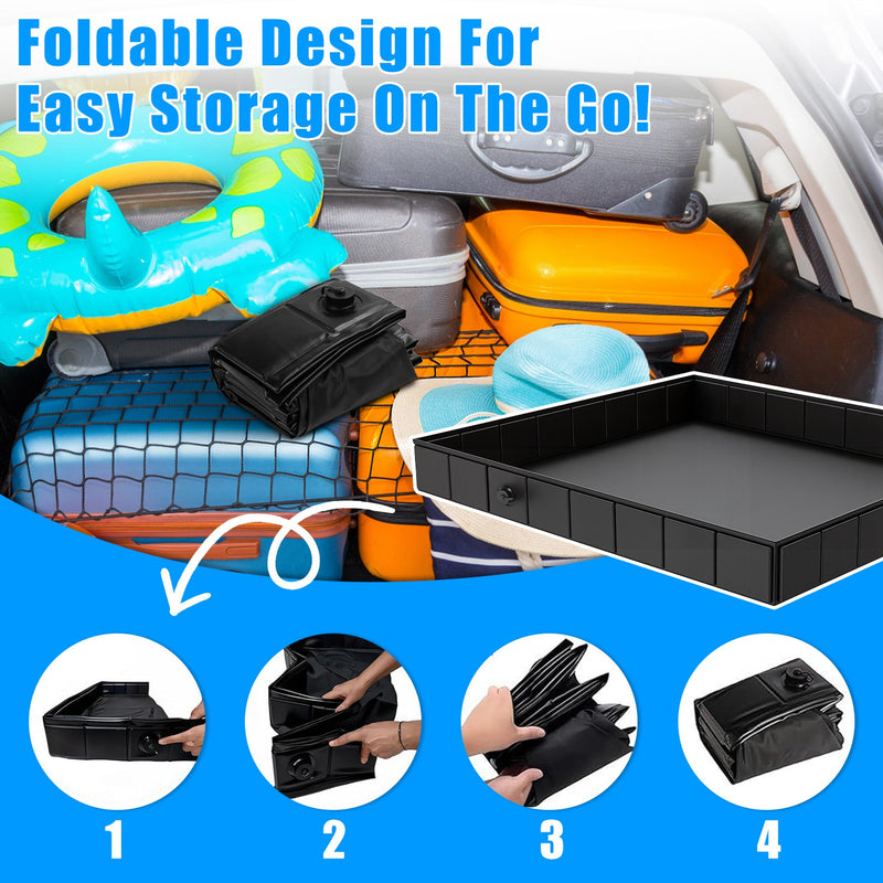 Portable Folding Shower Tray – PVC with Drainage Hose