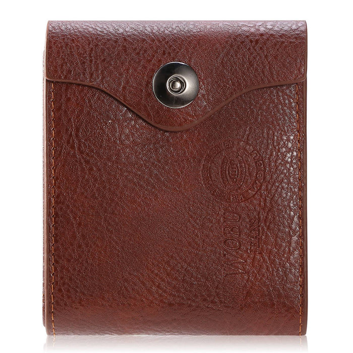 1Pc Men's Wallet PU Leather Purse Slim Card Holder Case With 2 ID Window Coin Pocket