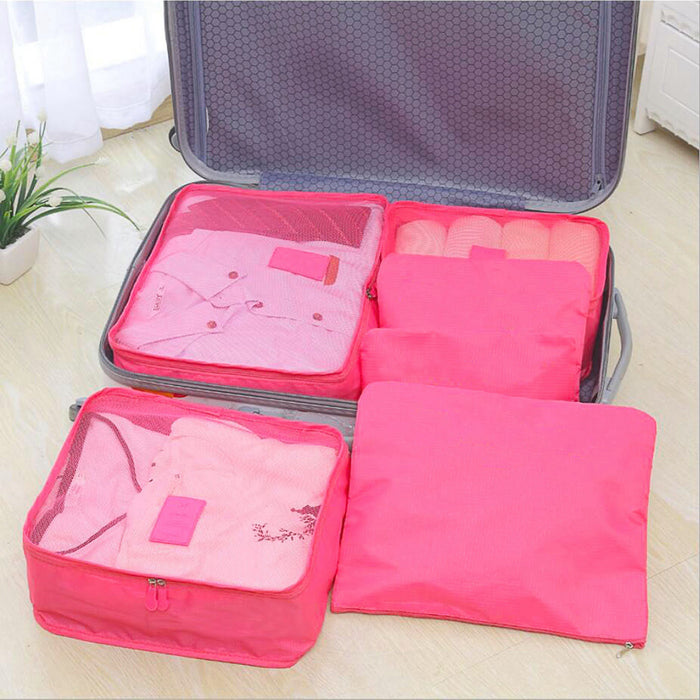 9-Piece Luggage Organizers - Waterproof Storage Bags for Clothes and Lingerie