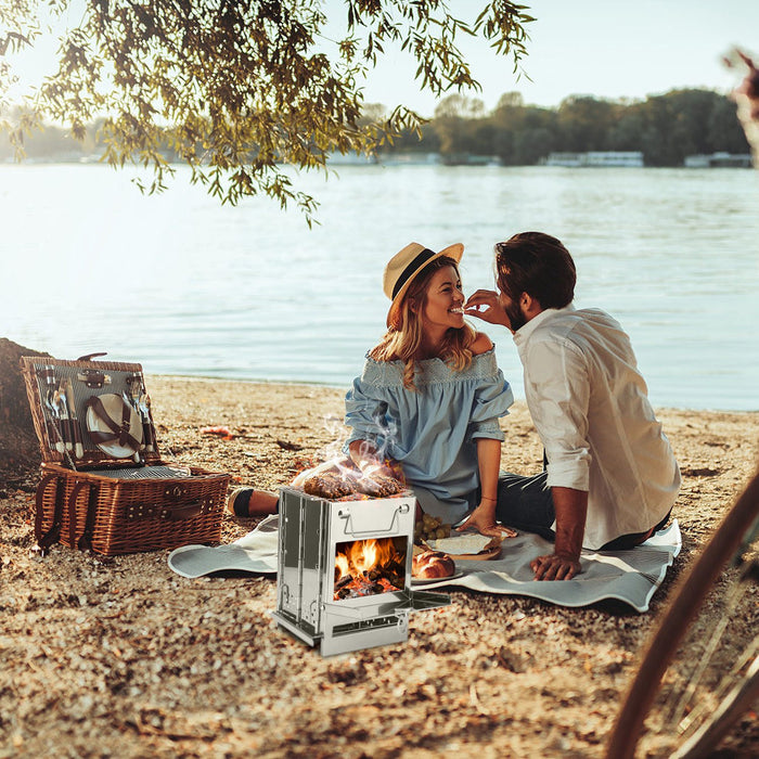 Foldable Travel Stove – For Camping, Hiking, and BBQ