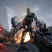 Videojuego Terminator Resistance para PlayStation 5, imagen del juego en la caja con arte y logotipo en la portada.