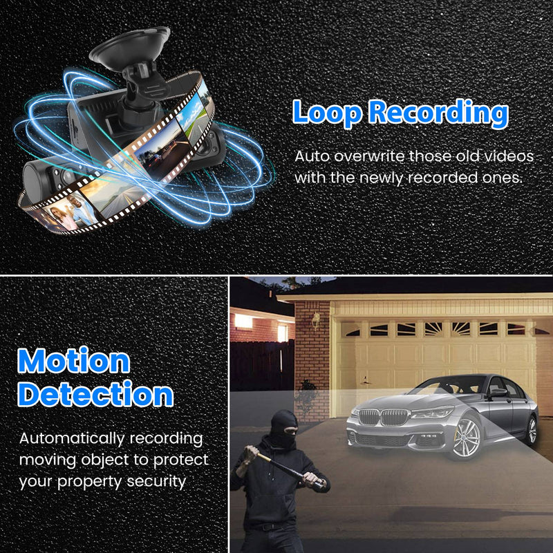 4 Channel Dash Cam – 1080P Front, Night Vision, and 32GB Card