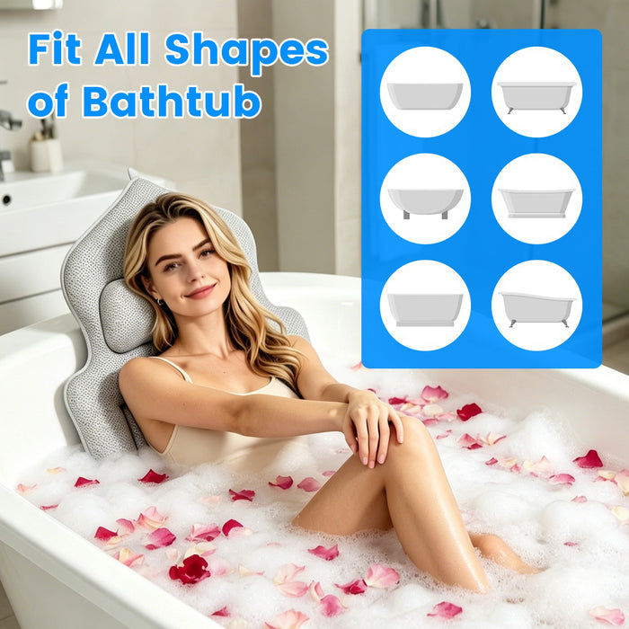 Full Body Bath Pillow – 4D Cushion with Lumbar Support