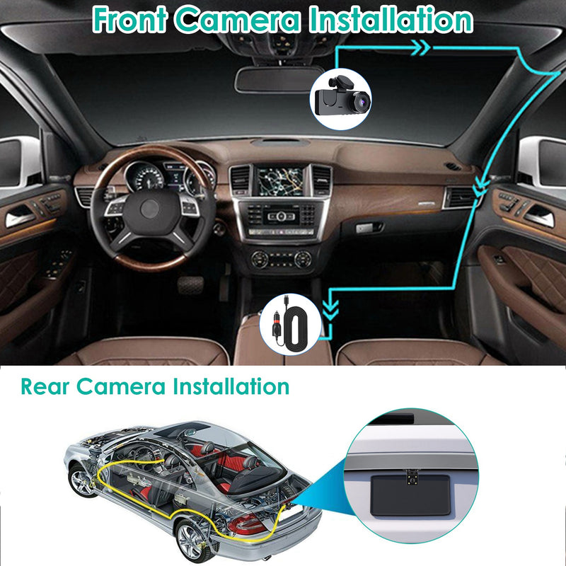 Dashcam – Triple Camera with G-Sensor and Automatic Parking Monitor
