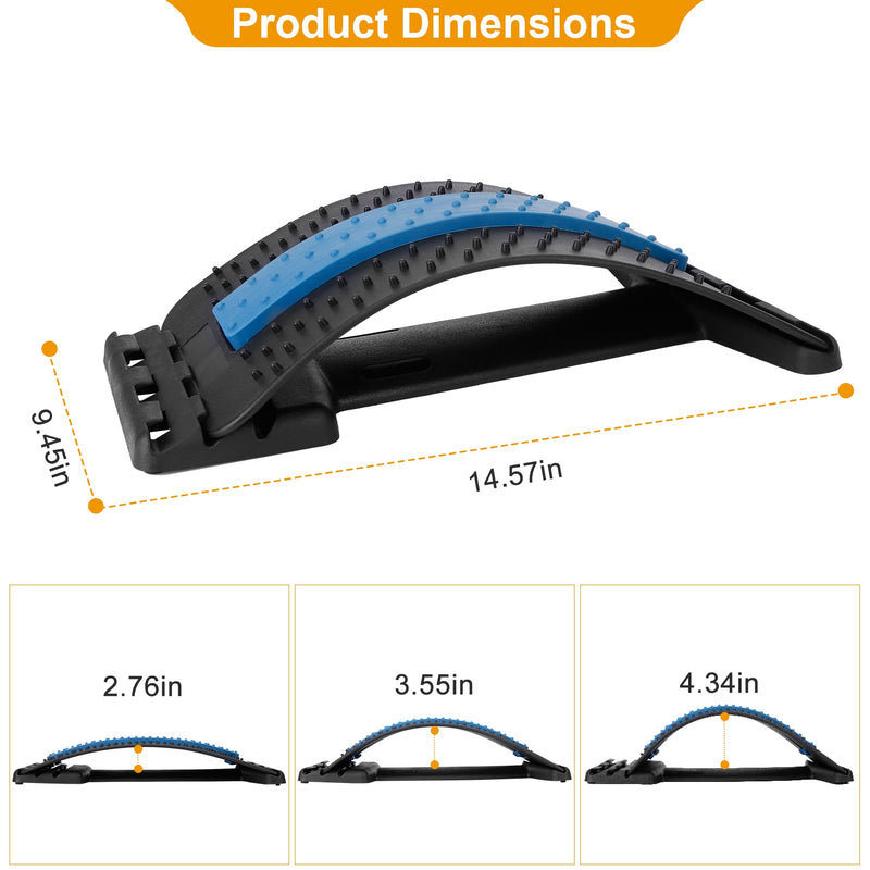 Multi-Level Lumbar Support Stretcher – 96 Acupressure Points
