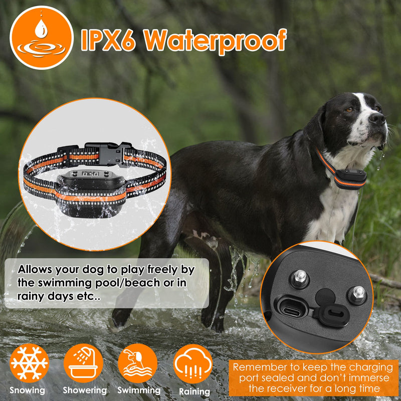 GPS Dog Collar - 2-in-1 Tracker and Wireless Fence