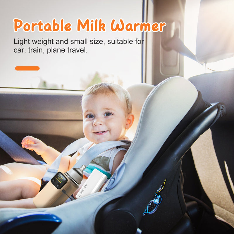 Formula and Bottle Warmer - Portable with Night Light and 5000mAh Power Bank