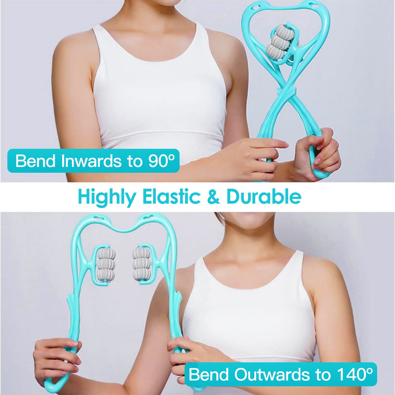 Multifunctional Massager Roller – For Neck, Thighs, and Feet, 360 Rotation