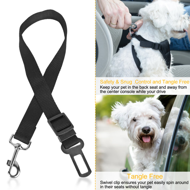Vehicle Safety Leash – 2 Adjustable Pieces for Pets