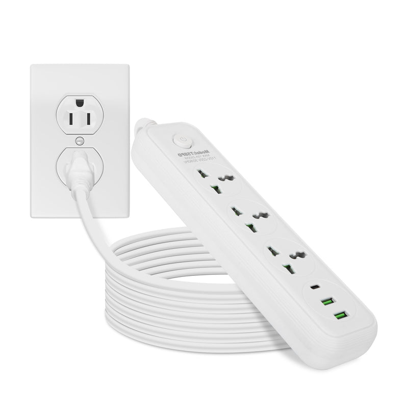 2500W Power Strip – With 6FT Cord and USB-A/USB-C Ports