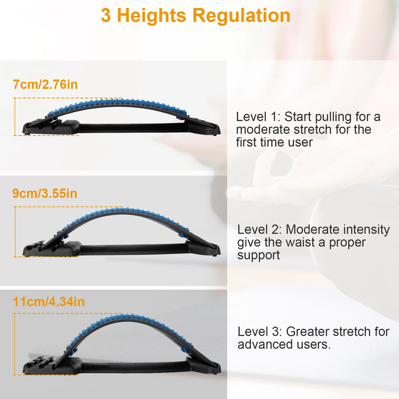 Multi-Level Lumbar Support Stretcher – 96 Acupressure Points