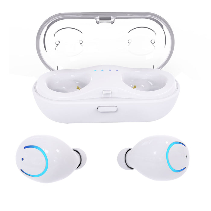TWS Wireless Earbuds – Stereo with Microphone, Charging Pod, and Call Control