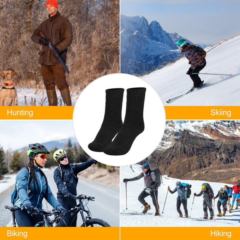 Men's Thermal Socks – 3 Pairs Pack, Soft and Breathable Fleece Lining