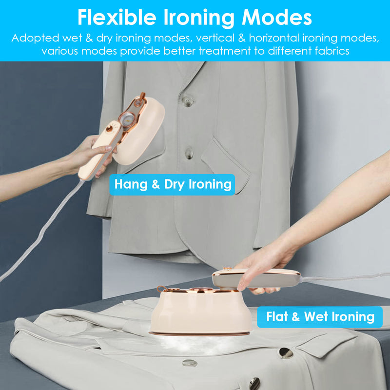 Portable Garment Steamer – 1200W with Dry and Wet Mode