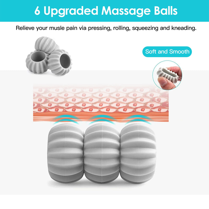 Multifunctional Massager Roller – For Neck, Thighs, and Feet, 360 Rotation