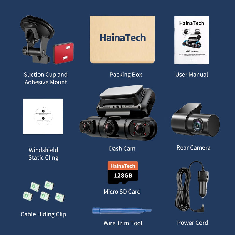 Dashcam 360° 4-Channel with GPS and Wi-Fi