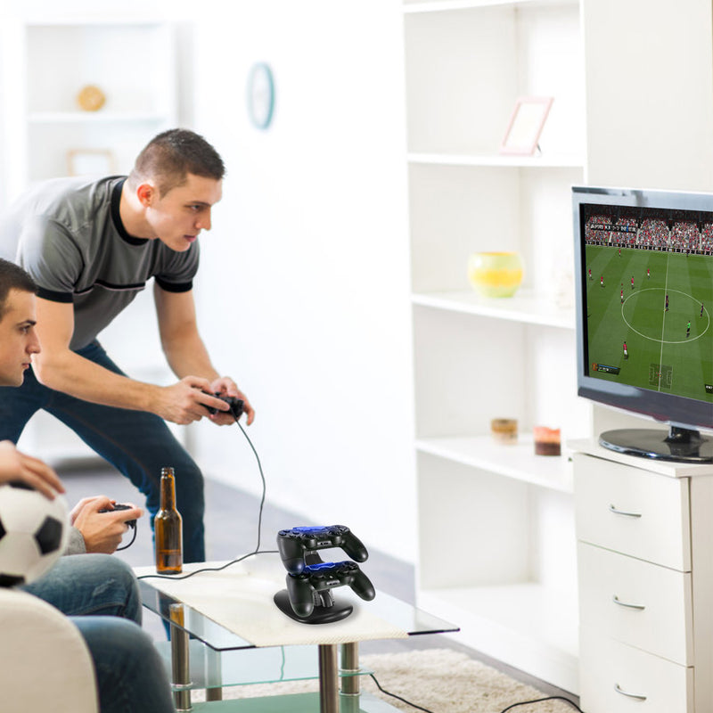 Dual Charging Dock for PS4 Controllers – Micro USB with LED Indicator