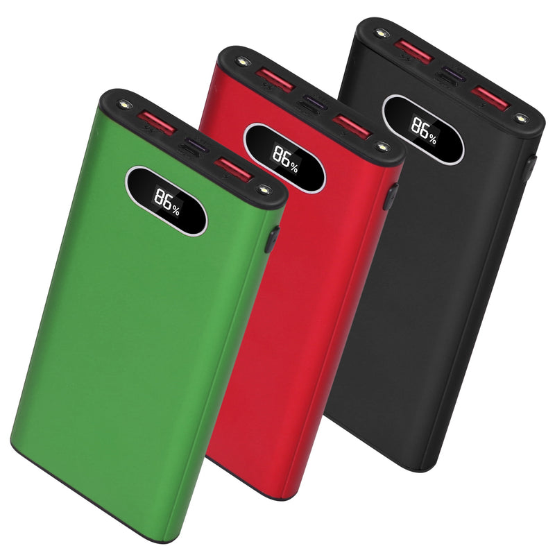 20000mAh Portable Charger – Compact Power Bank with Dual USB Output and LED Light