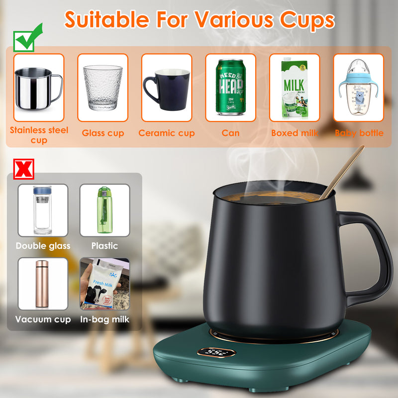 Mug Warmer – 3 Adjustable Temperatures, Ideal for Office and Home