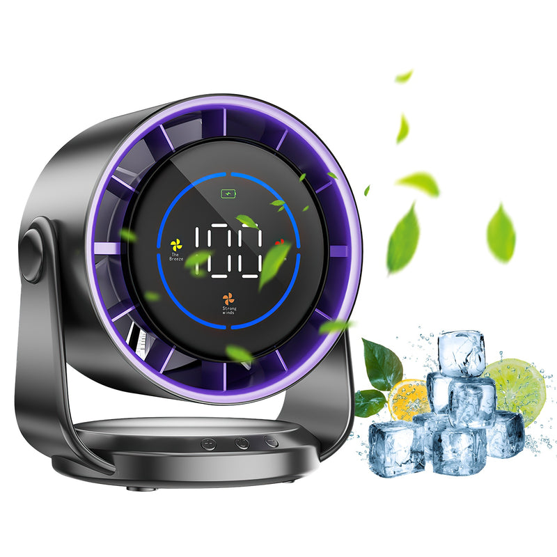 Portable Desk Fan – Rechargeable with Tilt Angle for Home and Office